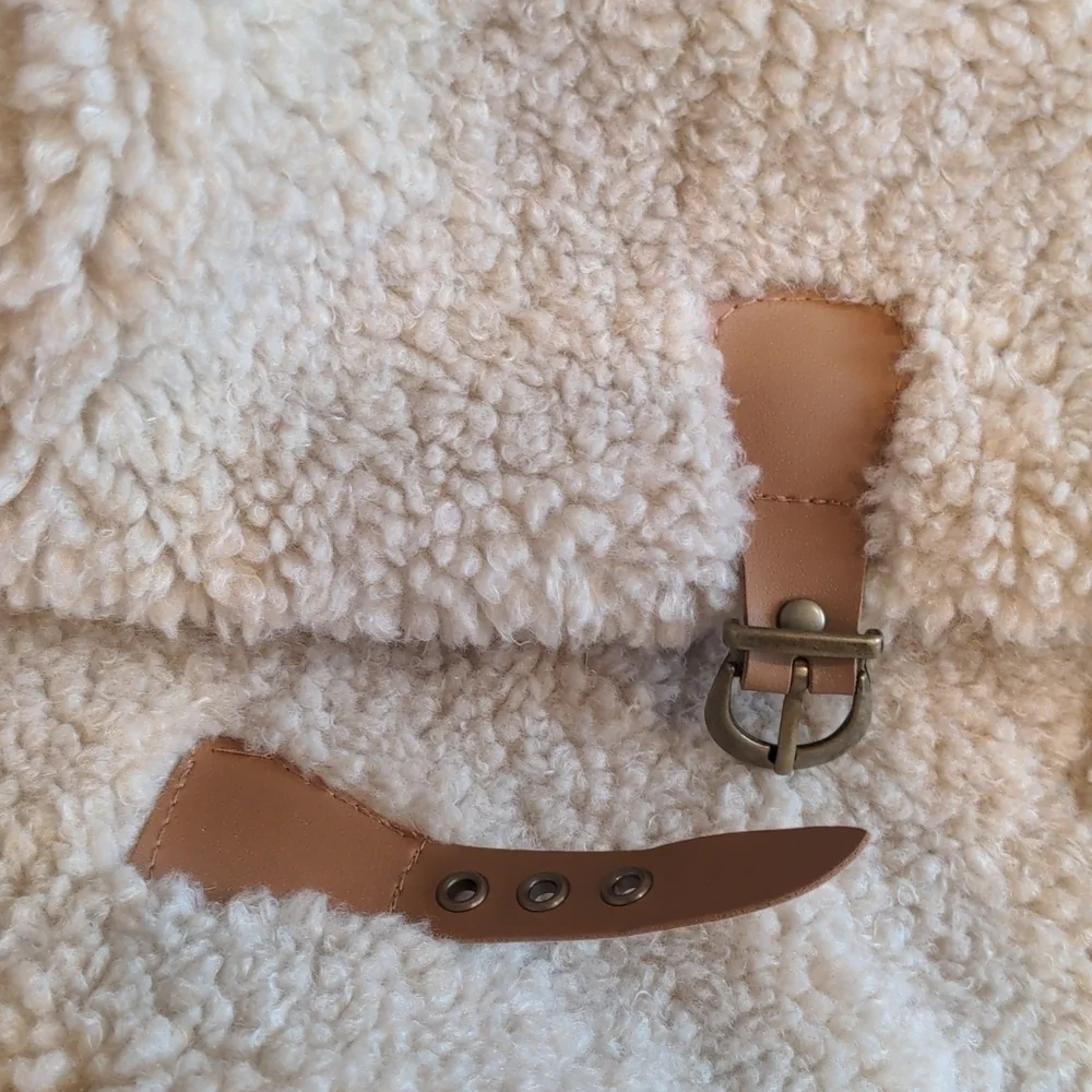 Madison 88 Faux Fur Neutral Cozy Scarf Wrap